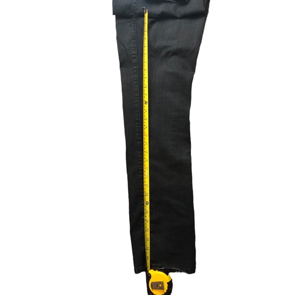 CHICOS PLATINUM DENIM Womens Size 2 Reg Cotton Spandex Slim Leg Charcoal EUC - Picture 5 of 13